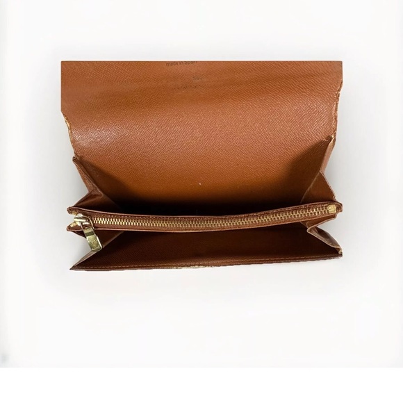 Louis Vuitton Sarah Brown Monogram Long Wallet Authentic Brown with dust pouch - Picture 14 of 16